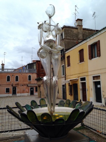 A glass sculpture in Murano.
