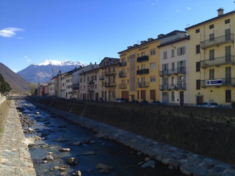 The quaint little town of Tirano, where the Bernina Express begins.